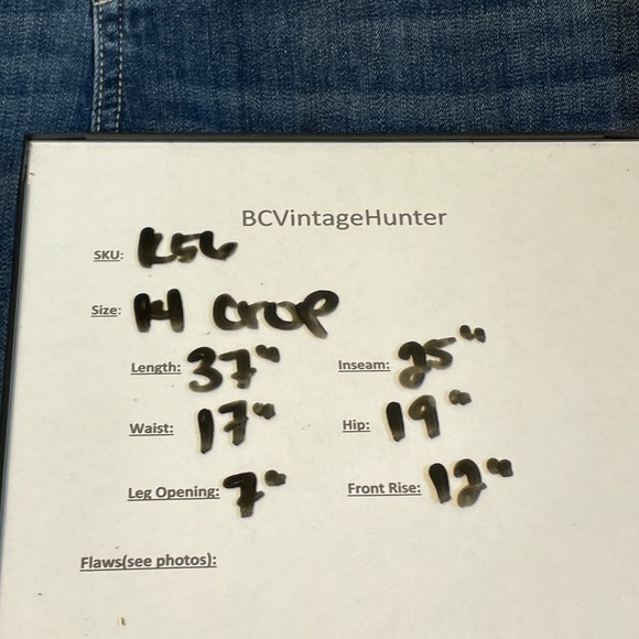 Simply Vera Vera Wang Women's Crop Jeans Size 14 Blue Wash Denim Stretch - Picture 3 of 7